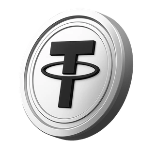 Tether USDT-munt in het onderdeel accountinformatie