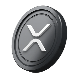 XRP-munt te zien in een introductiegids over cryptocurrency